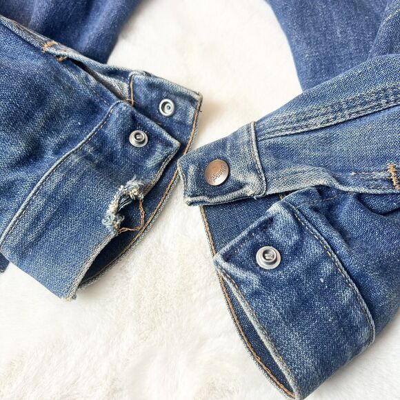 Vintage Wrangler No-Fault Denim Jacket 70s 80s Sanfor-Set USA Men’s L - Picture 12 of 15